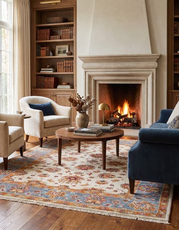 5' x 6' 5 Hand Knotted Ziegler Rug