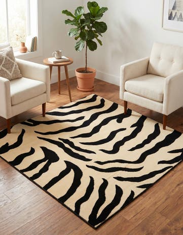 Ivory Savannah Square Rug