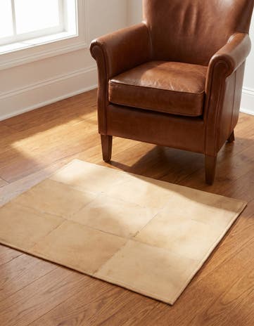2' 1 x 3' 1 Cowhide Leather Rug