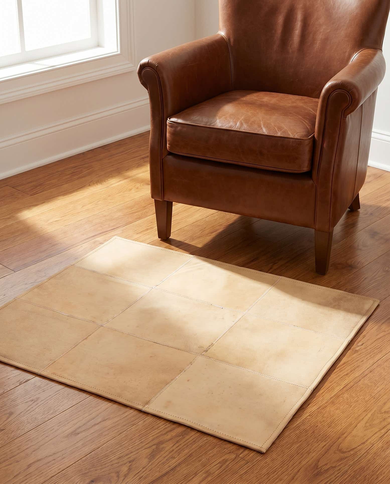 2' 1 x 3' 1 Cowhide Leather Rug