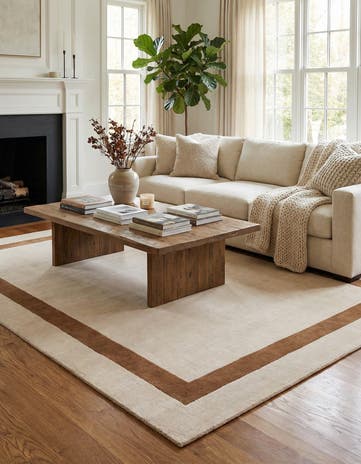 7' 10 x 10' Jill Zarin Border Wool Rug