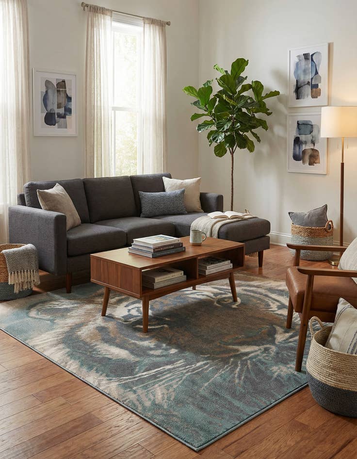 Detail image of 7' 10 x 7' 10 Safari Square Rug