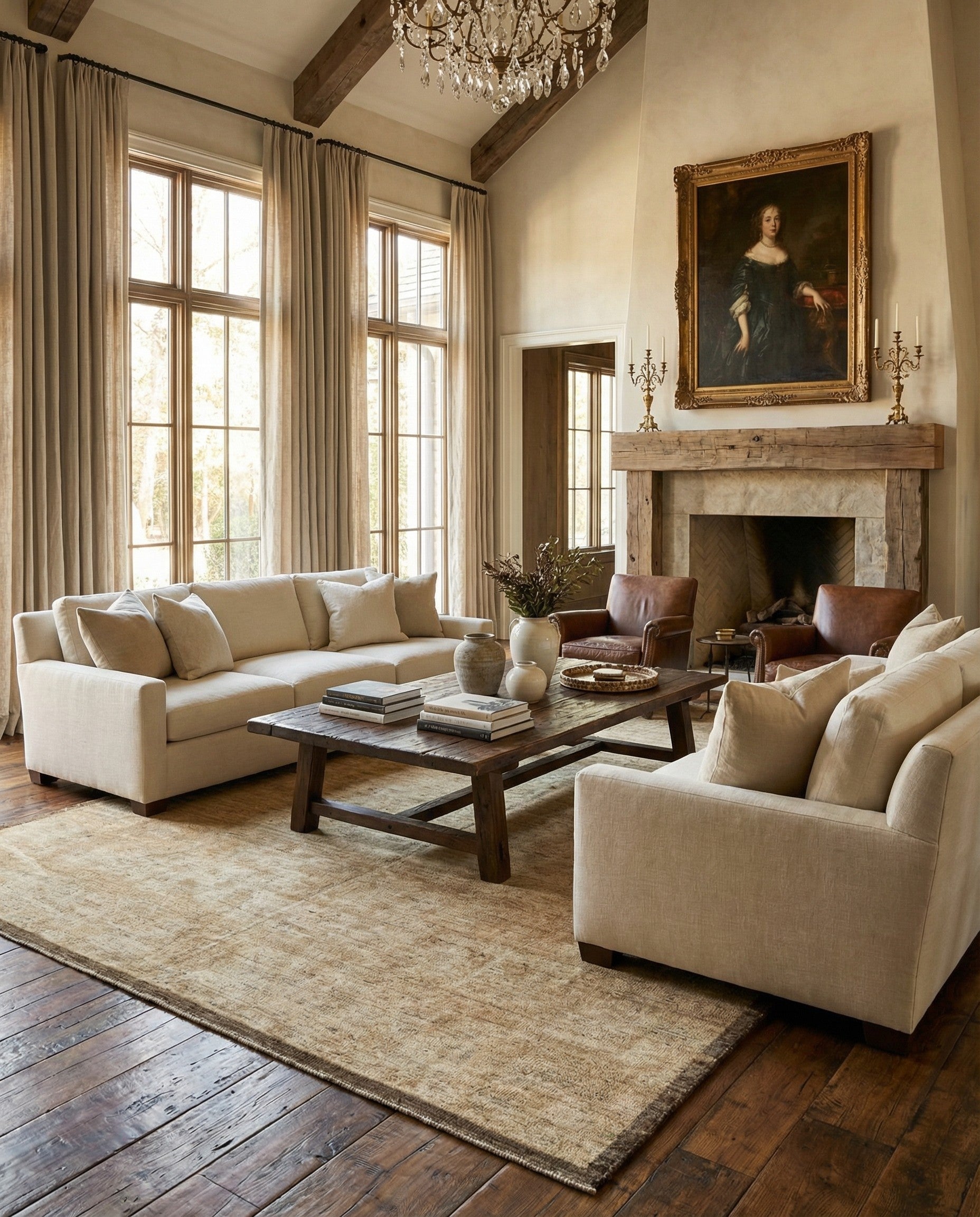 8' 3 x 10' 2 Hand Knotted Oushak Wool Rug