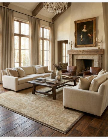 8' 3 x 10' 2 Hand Knotted Oushak Wool Rug