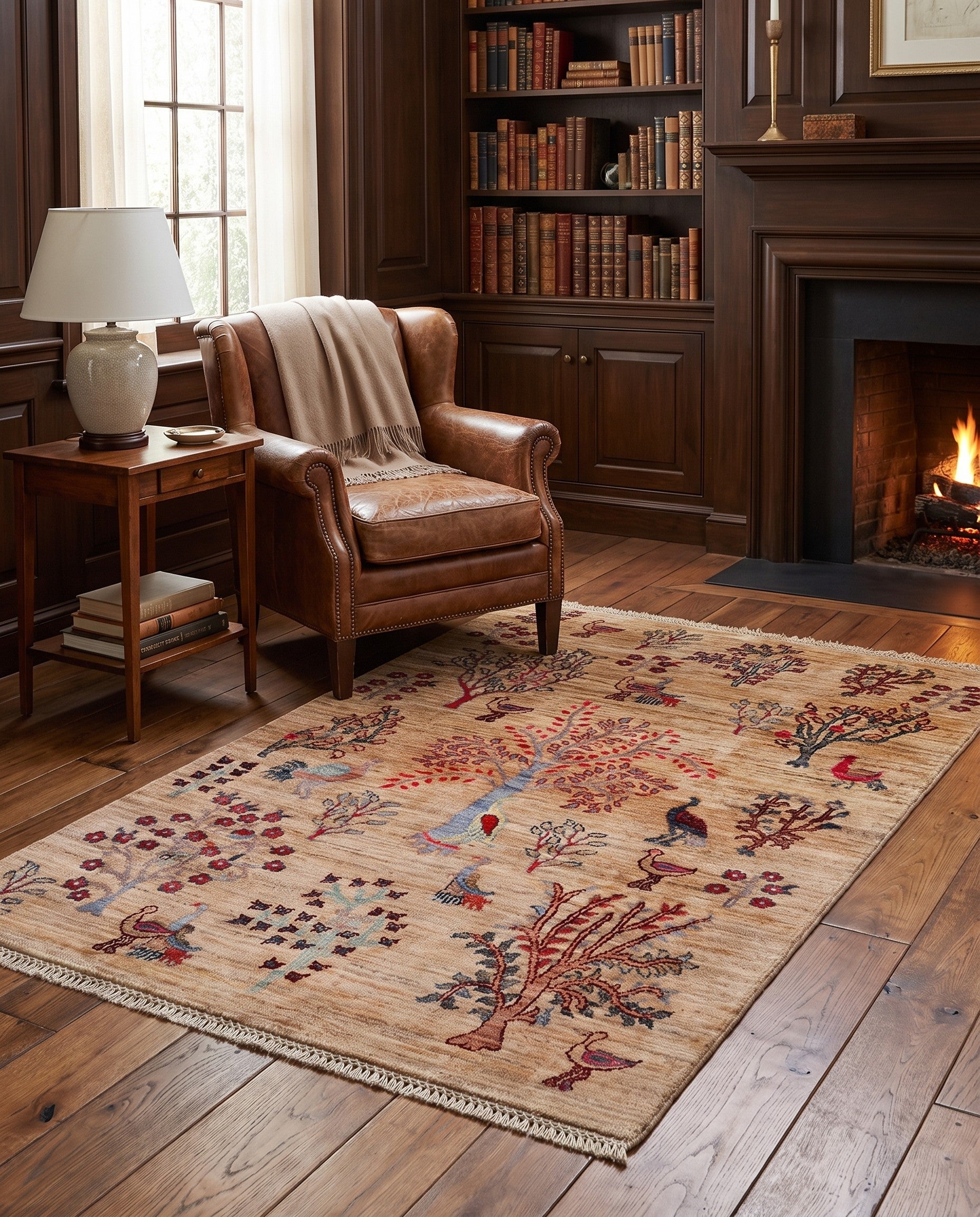 3' 3 x 5' Hand Knotted Ariana Ziegler Rug