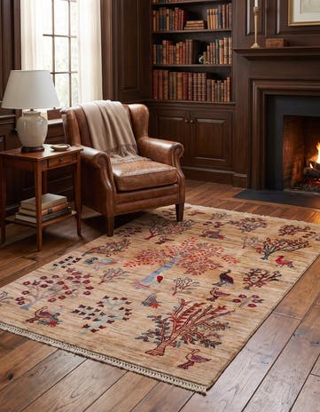 3' 3 x 5' Hand Knotted Ariana Ziegler Rug