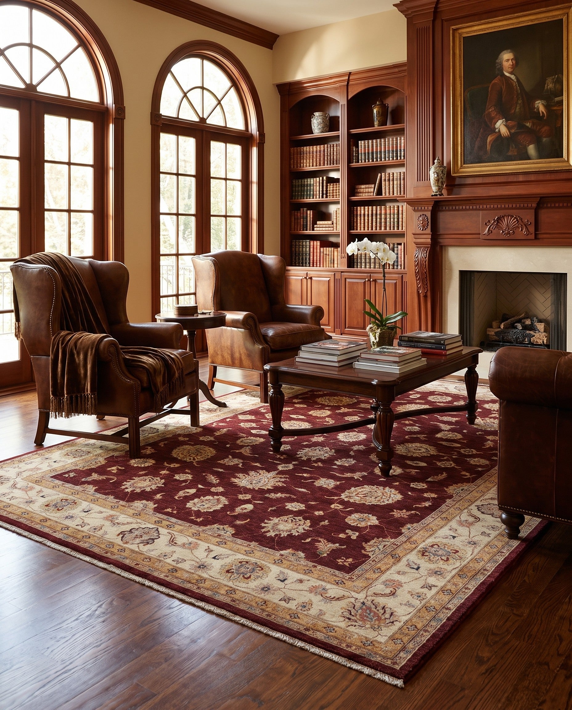 8' 5 x 11' 7 Hand Knotted Ziegler Rug