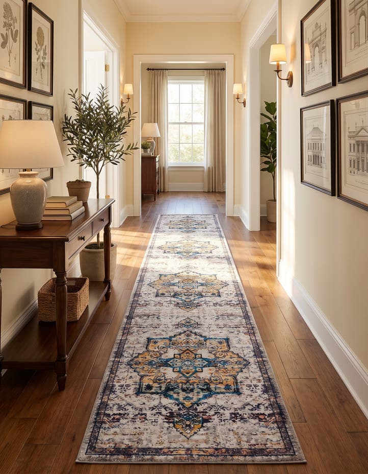 2' x 13' Washable Francesca Runner Rug