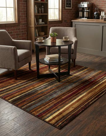 Beige Cafe Square Rug