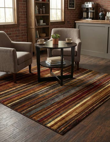 Beige Cafe Square Rug