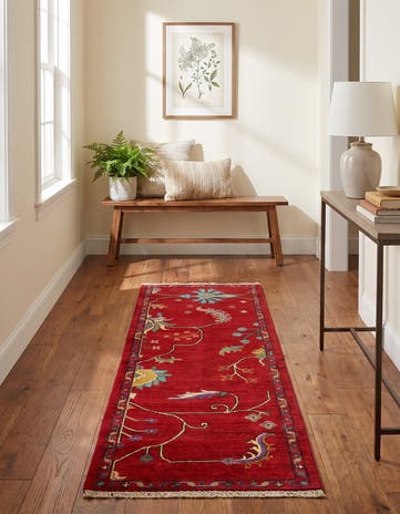 1' 10 x 5' 10 Hand Knotted Kazak Runner Rug