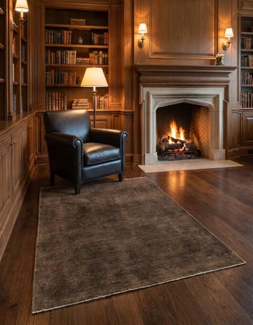 4' x 5' 10 Hand Knotted Over-Dyed Ziegler Rug