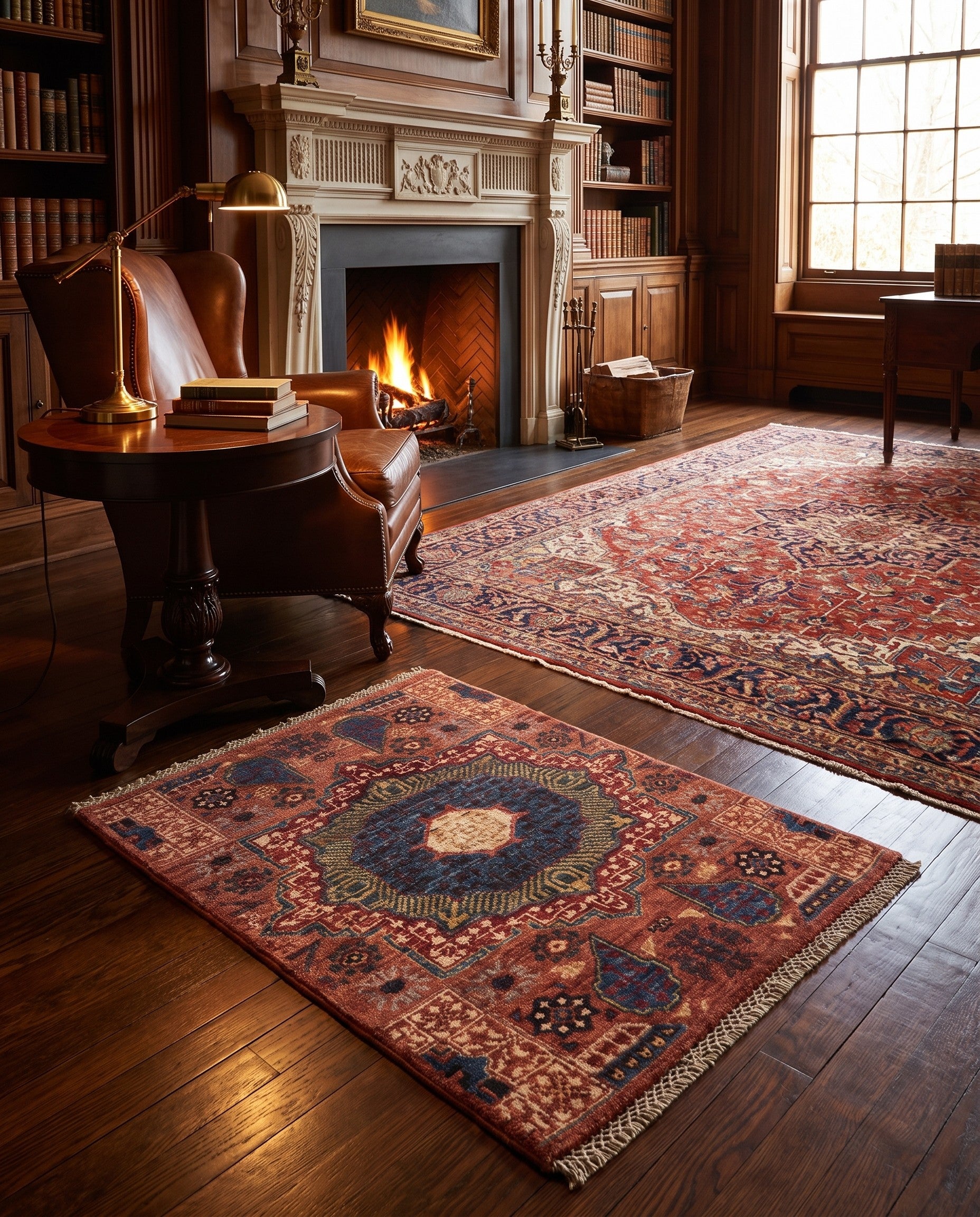 2' x 2' 11 Hand Knotted Mamluk Ziegler Rug