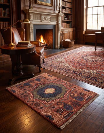 2' x 2' 11 Hand Knotted Mamluk Ziegler Rug