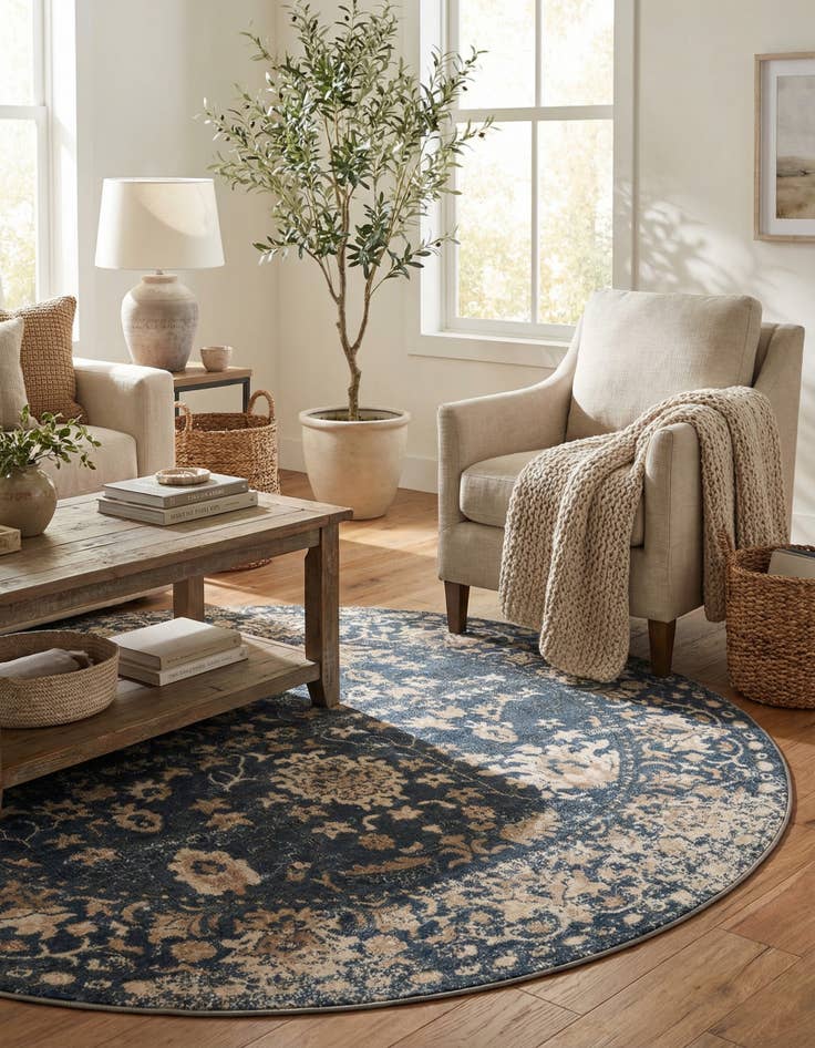 Detail image of 6' x 6' Oregon Round Rug