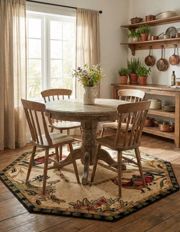 7' 10 x 7' 10 Pastoral Octagon Rug