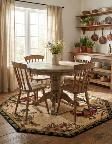 7' 10 x 7' 10 Pastoral Octagon Rug