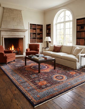 8' 2 x 11' 7 Hand Knotted Mamluk Ziegler Rug