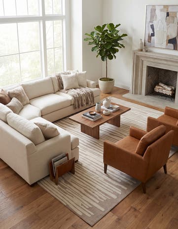 Jill Zarin Beige and Ivory Uptown Rug