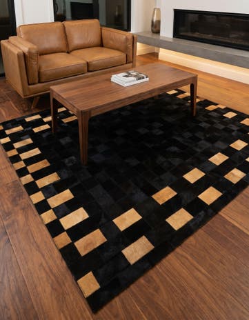 5' 1 x 7' 11 Cowhide - Patchwork Rug