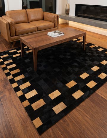 5' 1 x 7' 11 Cowhide - Patchwork Rug