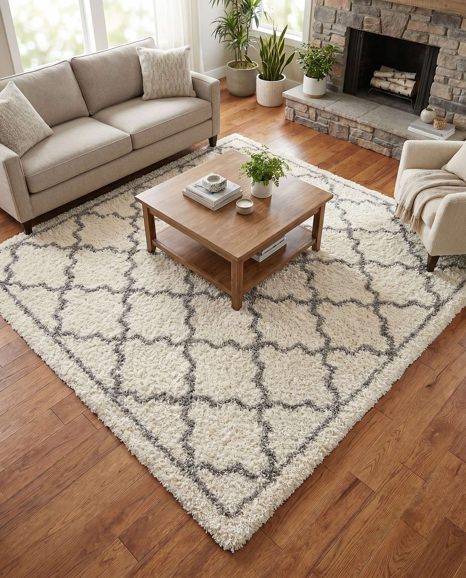 8' x 8' Infinity Shag Square Rug