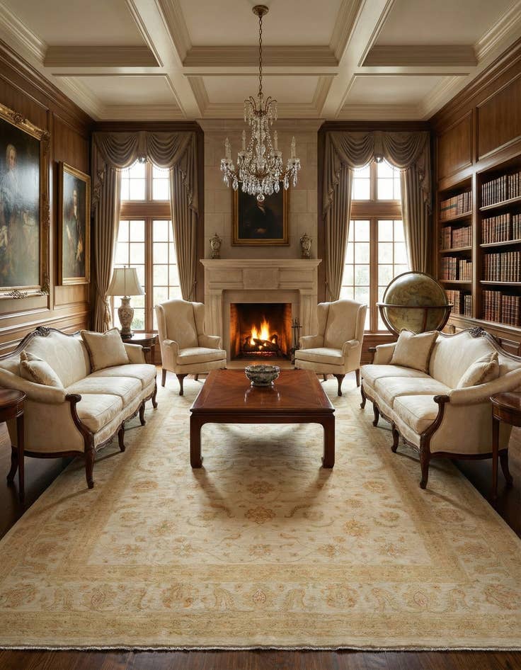 Detail image of 11' 6 x 17' 9 Kaizar Wool Rug