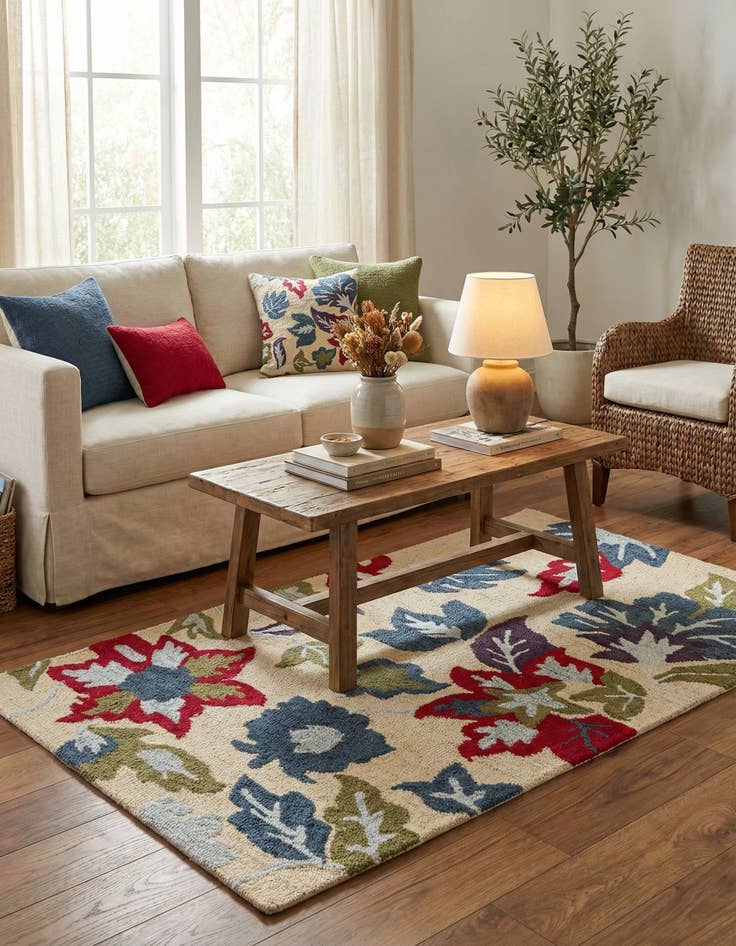 Detail image of 3' 1 x 5' Agra Rug