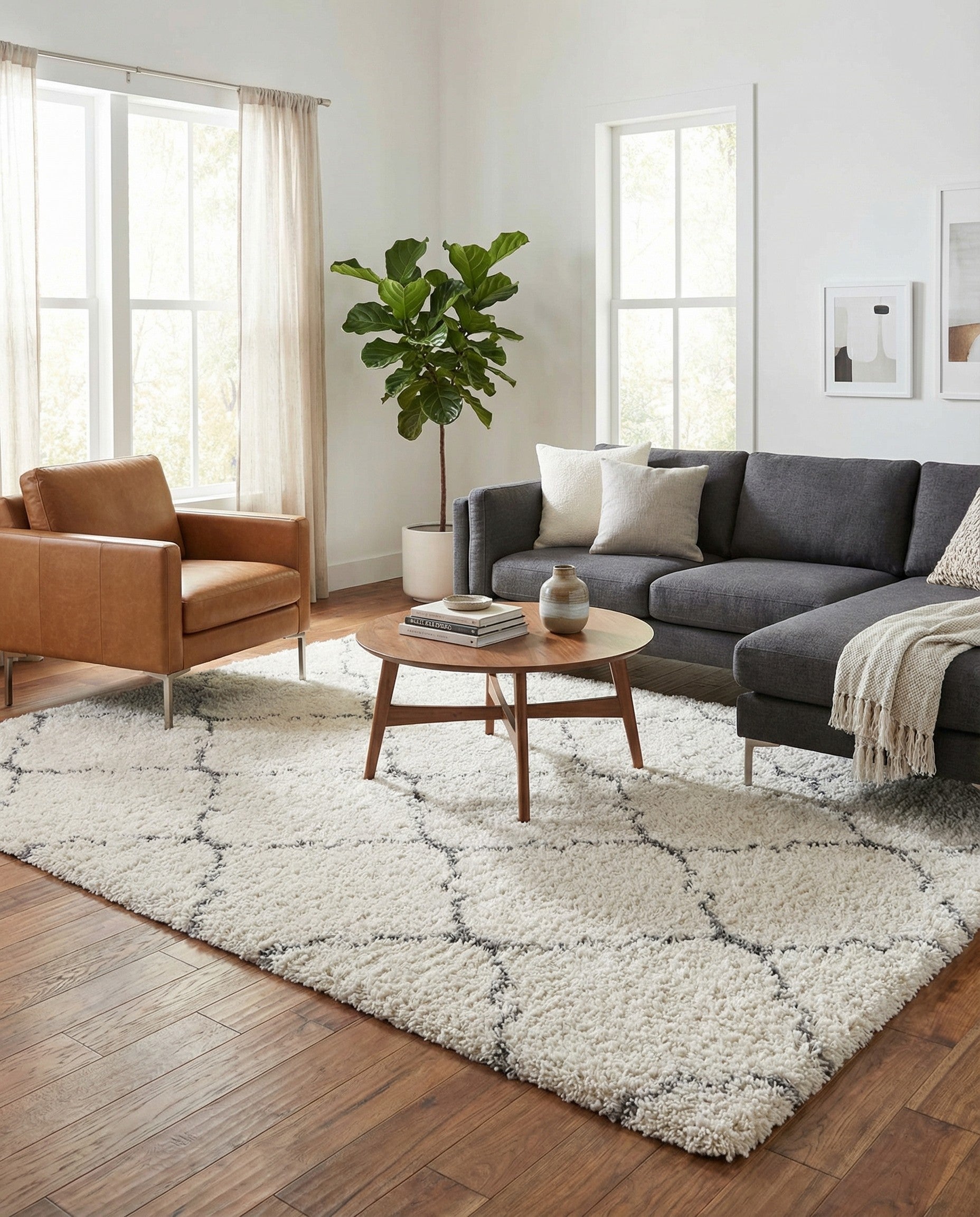 6' x 9' Moroccan Shag Rug