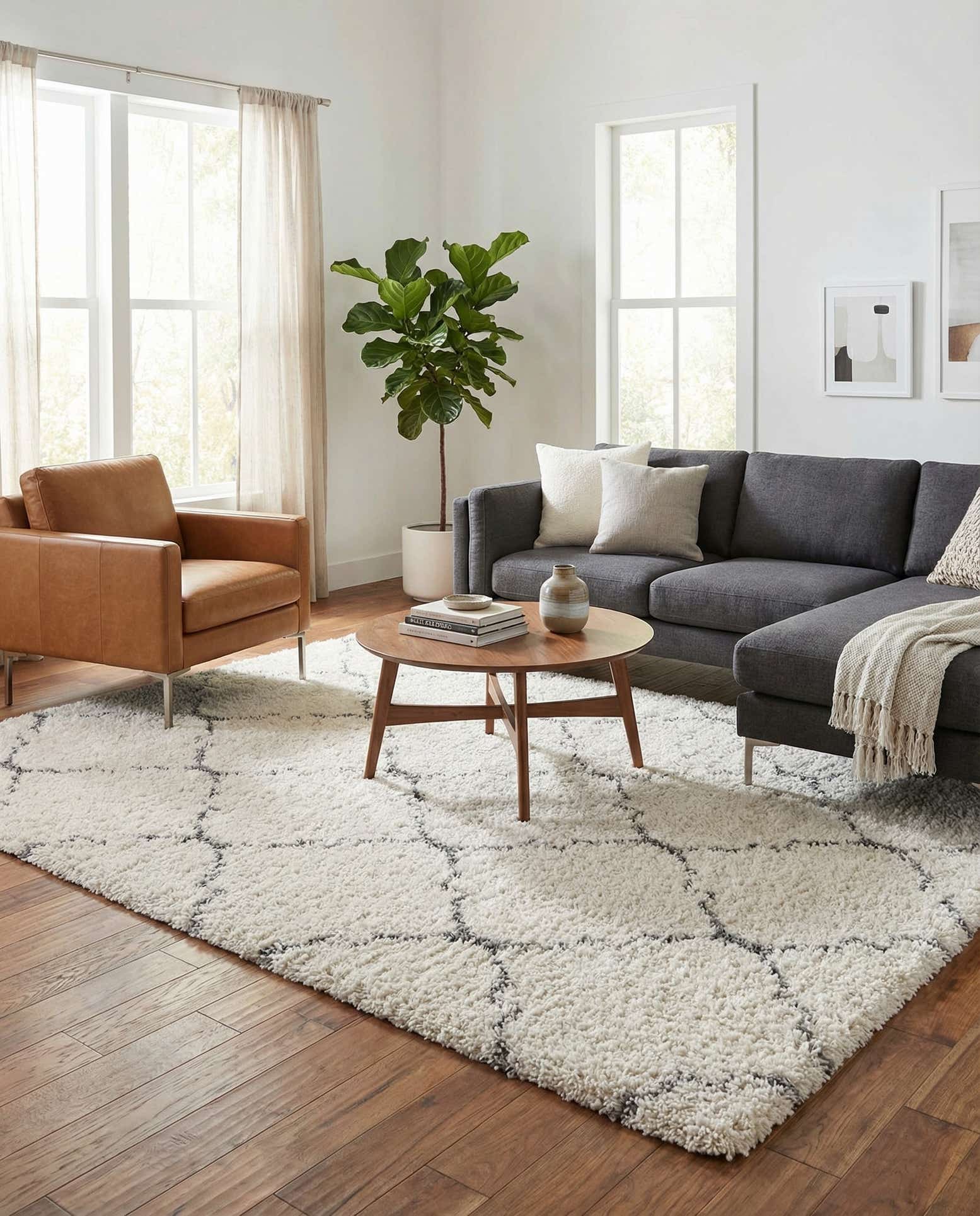 6' x 9' Moroccan Shag Rug