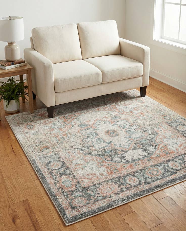 Detail image of 5' x 5' Madeline Vintage Square Rug