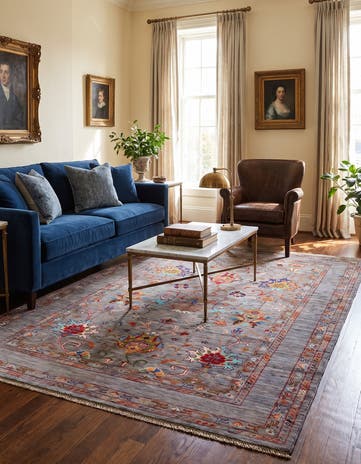 5' 1 x 6' 9 Hand Knotted Ariana Ziegler Rug