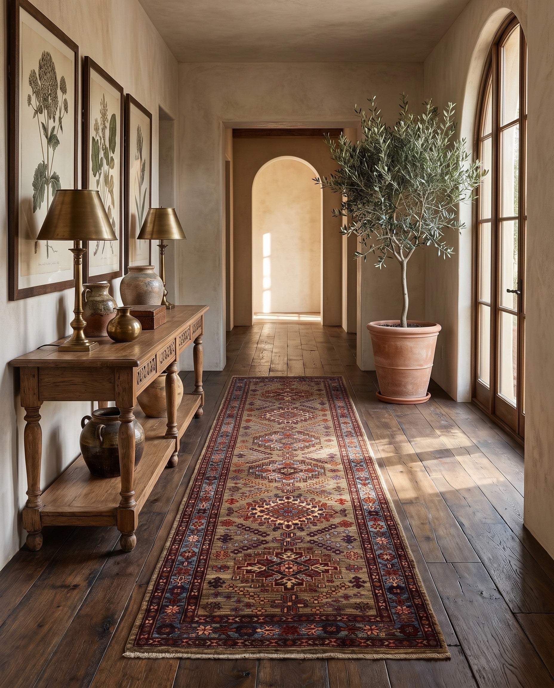 2' 11 x 9' 7 Hand Knotted Kazak Runner Rug
