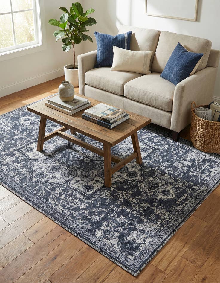 Detail image of 4' x 6'  Washable Renaissance Rug