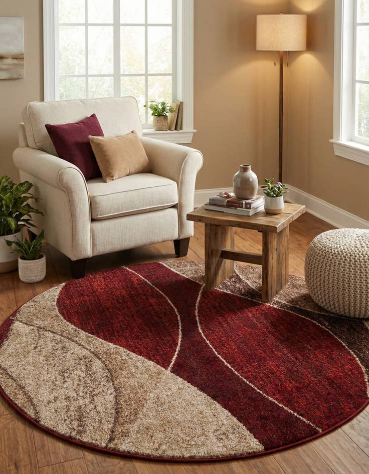 Detail image of 4' 1 x 4' 1 Equinox Round Rug