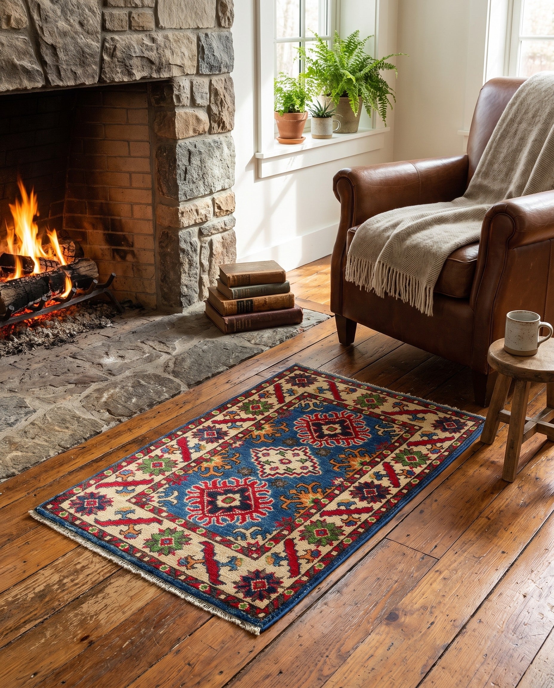 2' 2 x 3' 1 Hand Knotted Kazak Rug