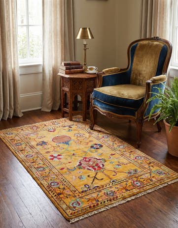 2' 7 x 4' Hand Knotted Ariana Ziegler Rug