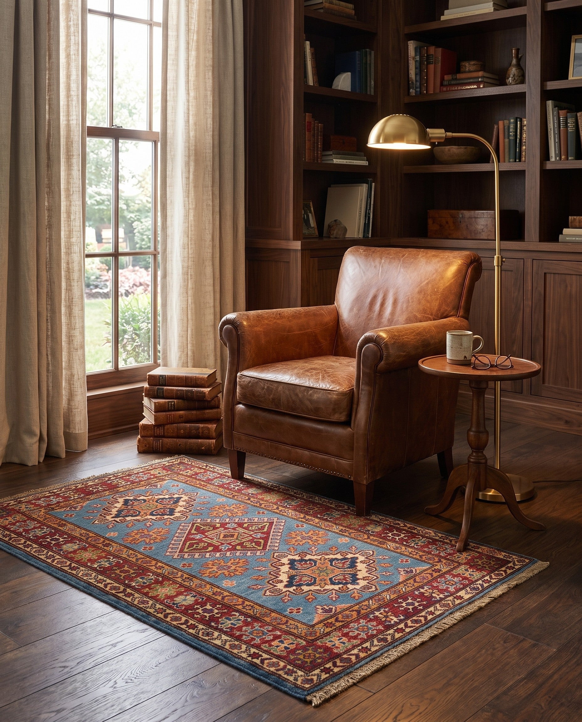 2' 9 x 4' 3 Hand Knotted Kazak Rug