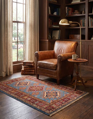 2' 9 x 4' 3 Hand Knotted Kazak Rug
