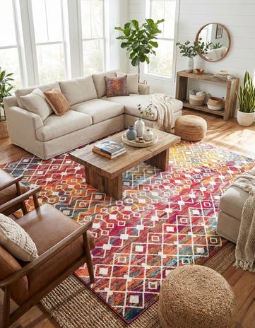 10' 8 x 14' Moroccan Trellis Rug
