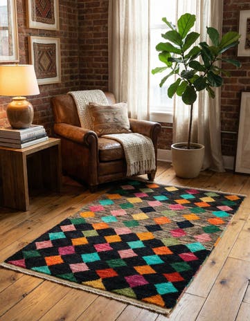 2' 9 x 4' 2 Hand Knotted Balouch Wool Rug