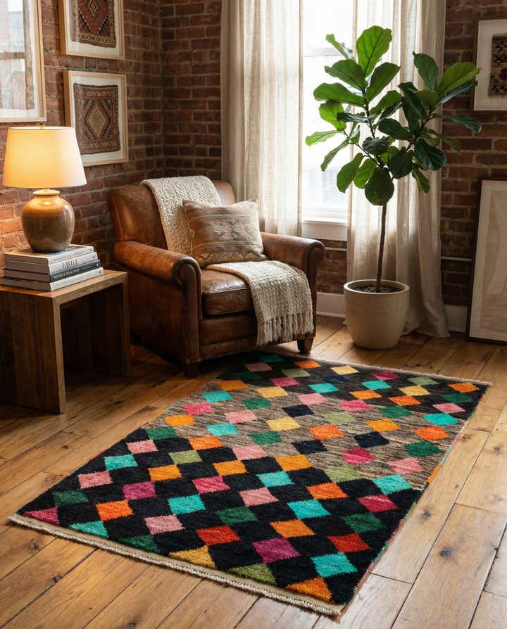 2' 9 x 4' 2 Hand Knotted Balouch Wool Rug