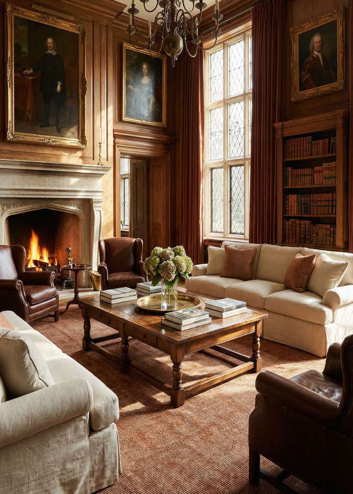 10' x 14' 1 Hand Woven Jill Zarin English Manor Wool Rug