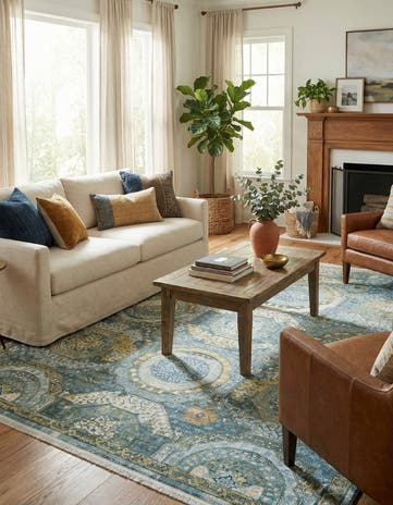 Light Blue Havana Rug