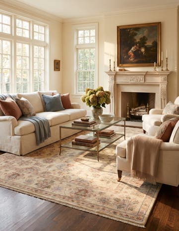 5' 8 x 7' 9 Hand Knotted Ziegler Rug