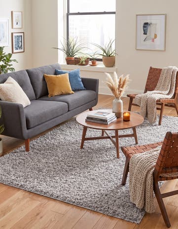 6' x 9' Comfort Solid Shag Rug