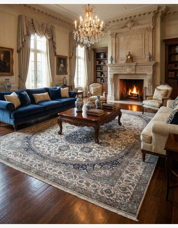 11' 6 x 16' 2 Hand Knotted Nain Persian Rug