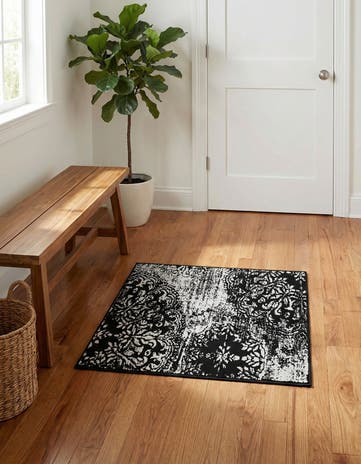 Black Monte Carlo Rug