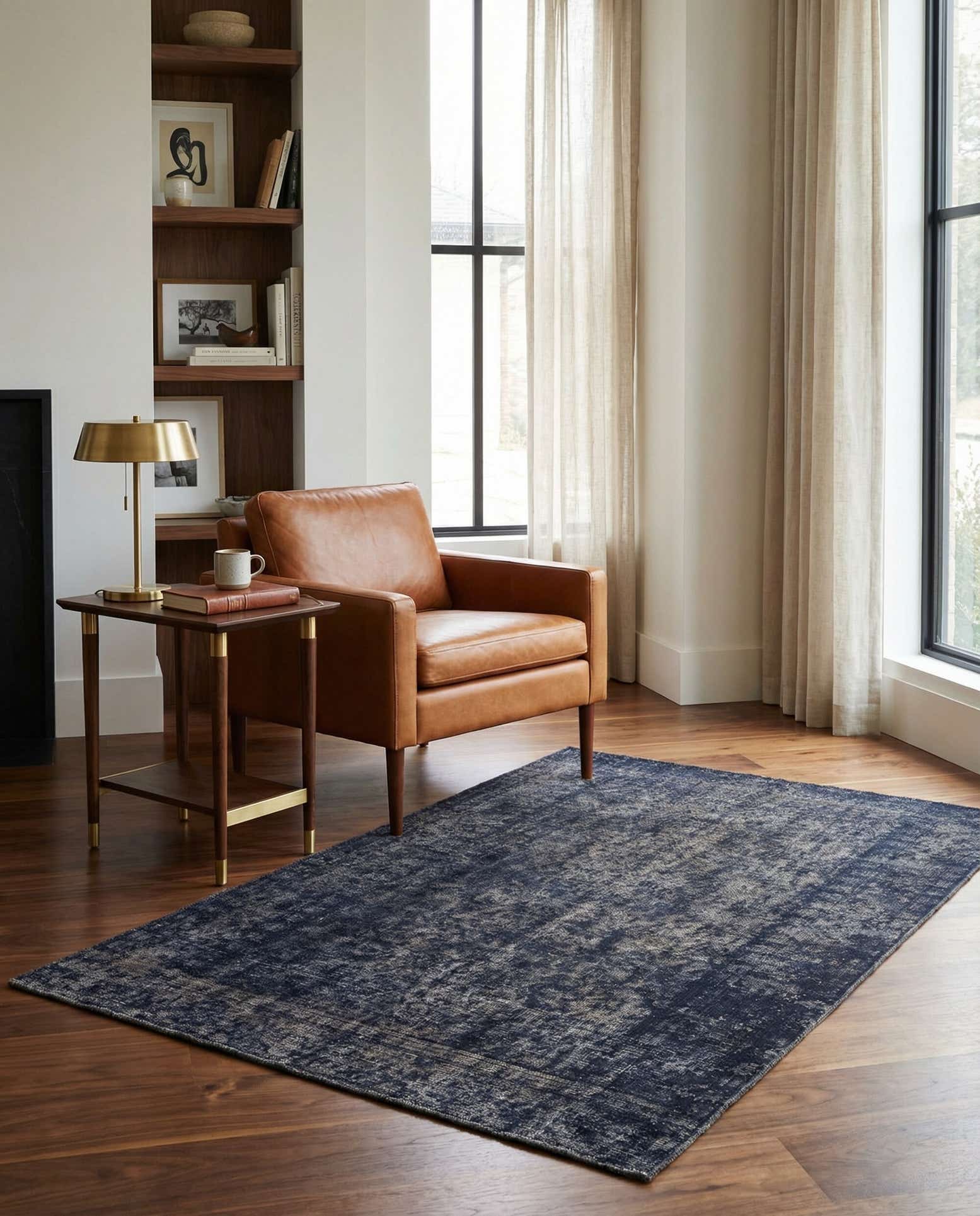 3' 10 x 6' Hand Knotted Ultra Vintage Persian Wool Rug