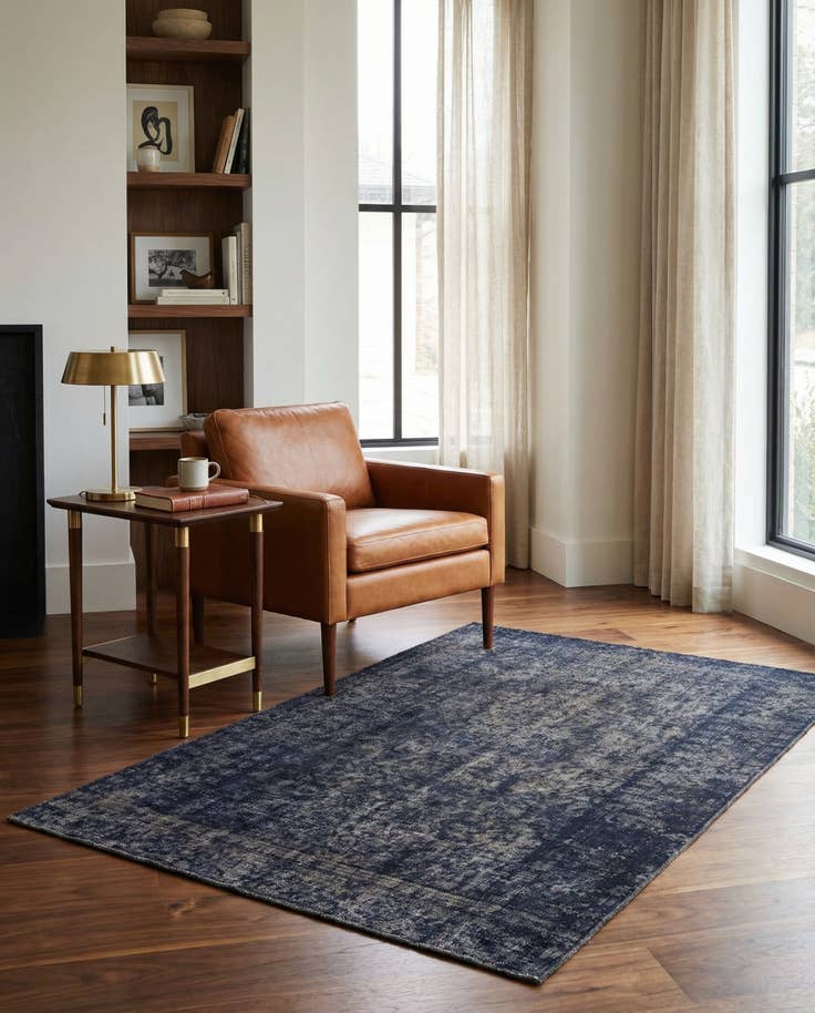 Detail image of 3' 10 x 6' Hand Knotted Ultra Vintage Persian Wool Rug